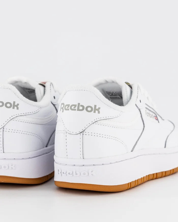 REEBOK WOMENS CLUB C DOUBLE - WHITE/GUM