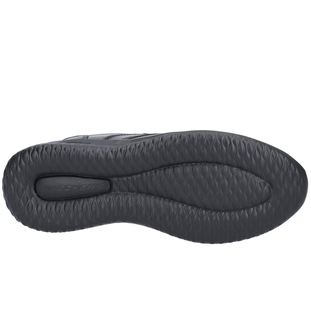 SKECHERS MENS DELSON 3.0 GLAVINE - BLACK