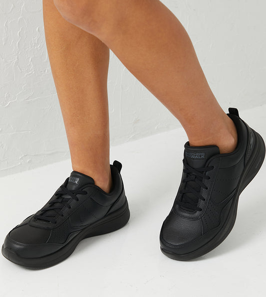 SKECHERS WOMENS GO WALK STEADY - BLACK