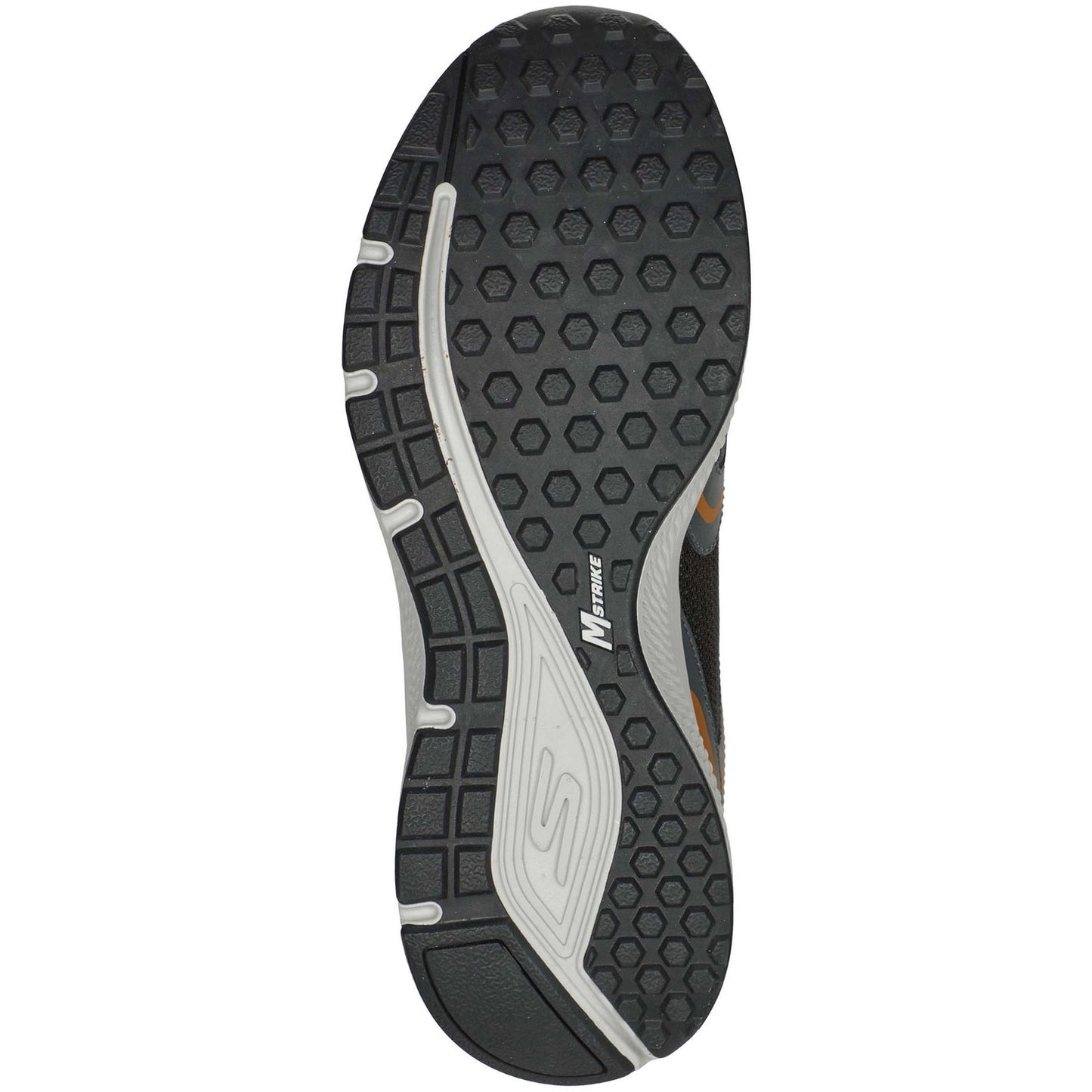 SKECHERS MENS GO RUN CONSISTENT SPECIE - CHARCOAL/ORANGE
