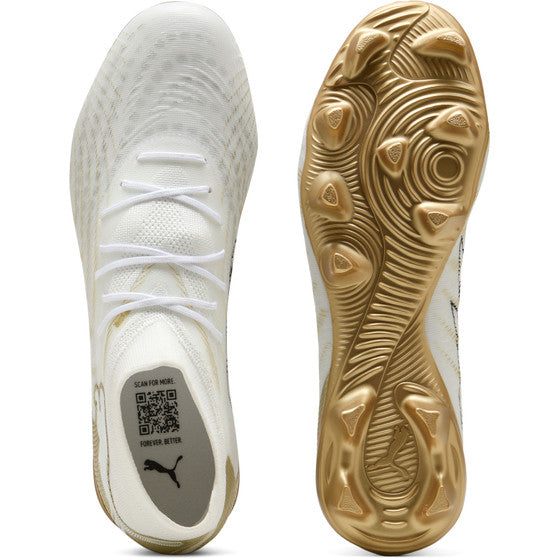 PUMA FUTURE 9 MATCH FG/AG - WHITE METALLIC/GOLD
