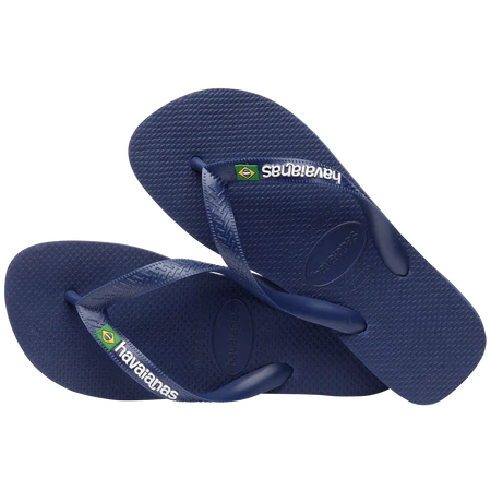 HAVAIANAS BRAZIL LOGO - NAVY
