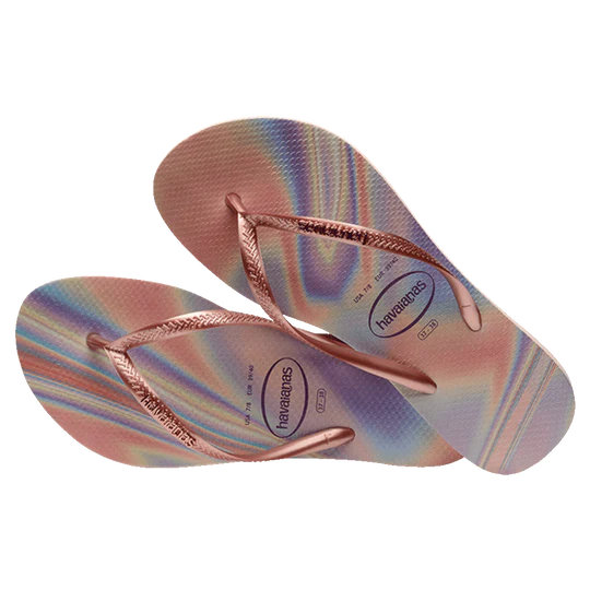 HAVAIANAS SLIM IRIDESCENT - BALLET ROSE