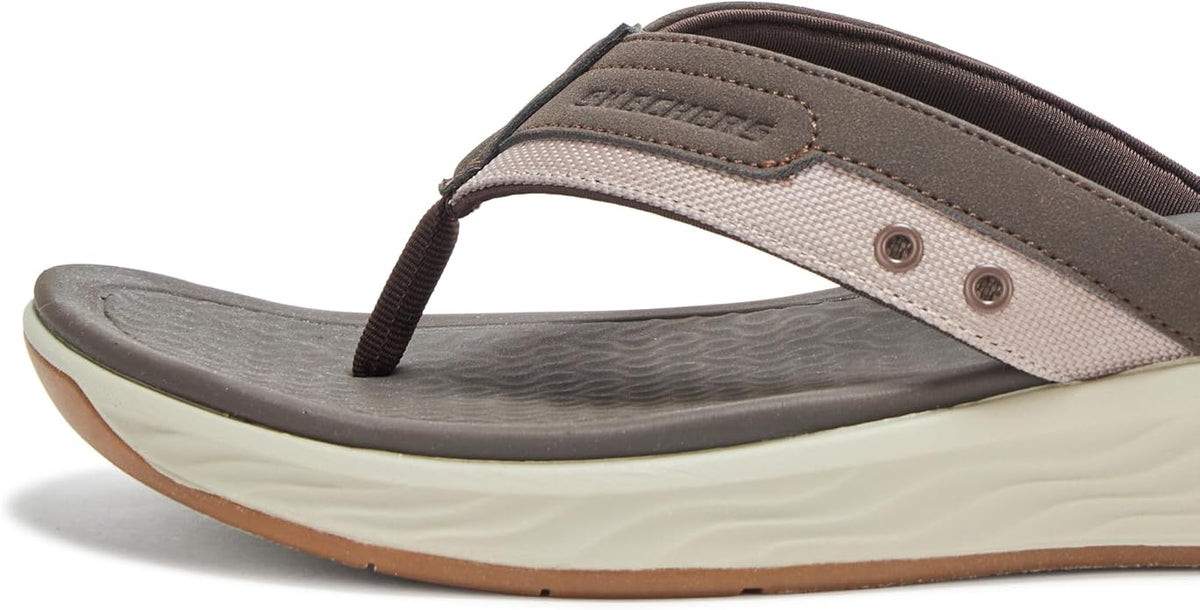 SKECHERS RELAXED FIT SILVA FALCO - BROWN