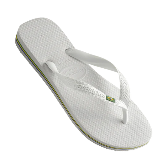 HAVAIANAS BRAZIL LOGO - WHITE