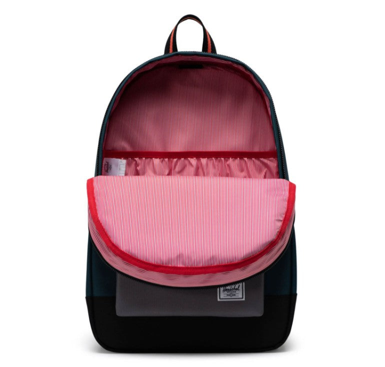 HERSCHEL SETTLEMENT BACKPACK - GARDEN TOPIARY/BLACK/GARGOYLE/CHILI