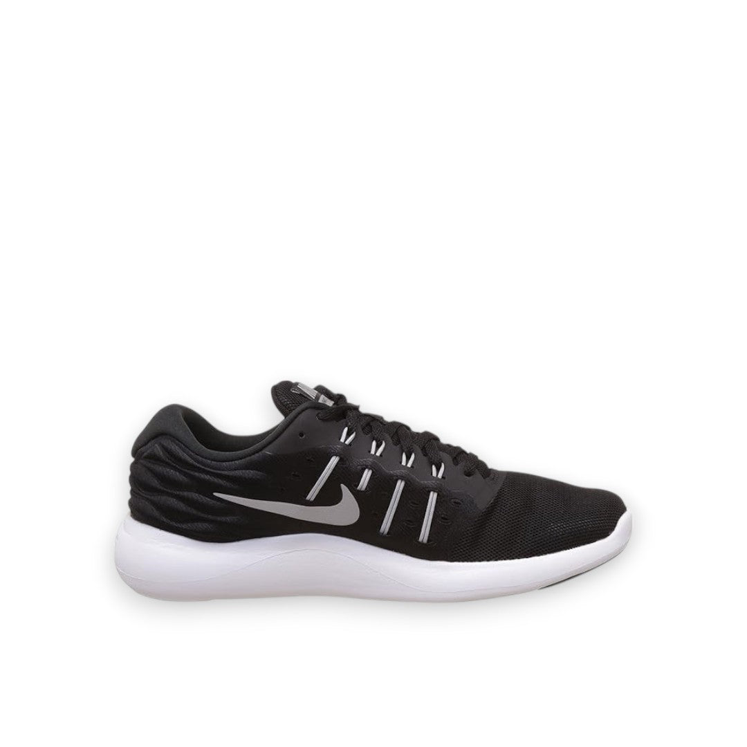 NIKE MENS LUNARSTELOS - BLACK/METALLIC SILVER