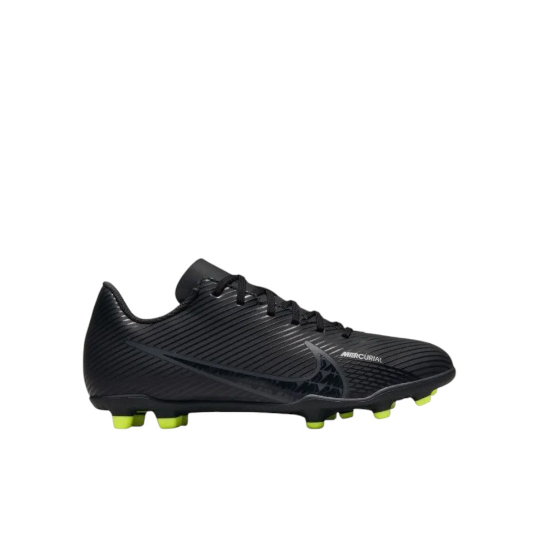 NIKE KIDS JR 15 CLUB FG/MG - BLACK/ DARK SMOKE GREY
