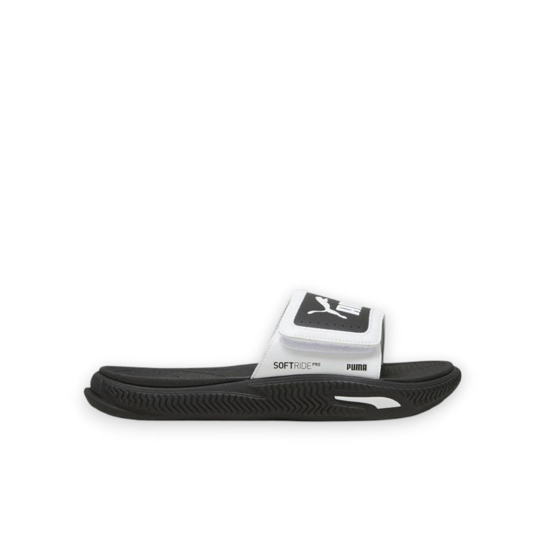 PUMA SOFTRIDEPRO SLIDE 24 V - WHITE/BLACK