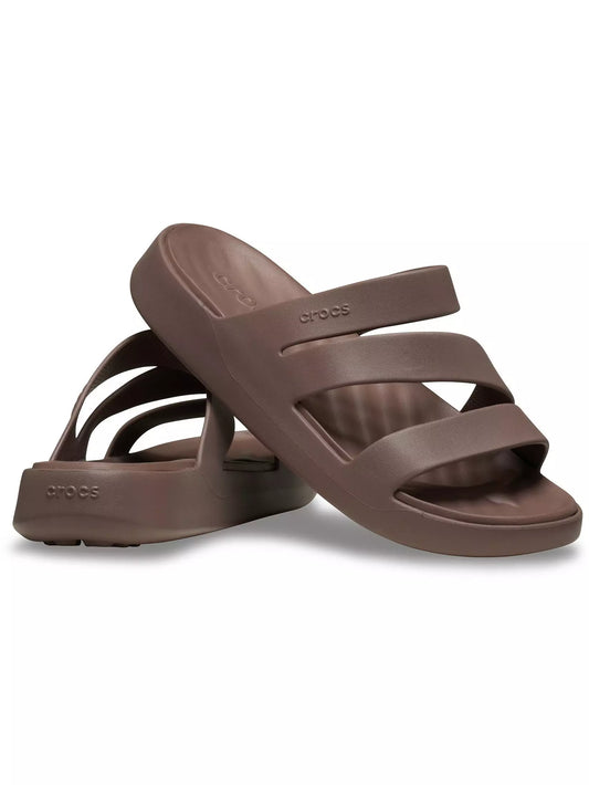 CROCS GETAWAY STRAPPY - DARK COCOA