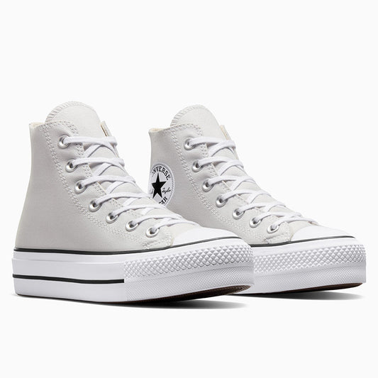 CONVERSE WOMENS CHUCK TAYLOR ALL STAR LIFT PLATFORM HI - BARELY GREY/WHITE/BLACK