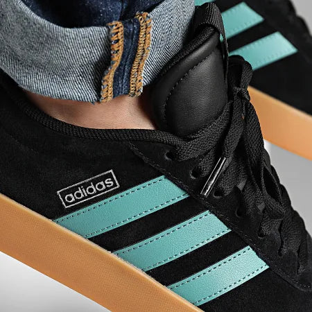 ADIDAS VL COURT 3.0 - Core Black / Powder Teal / Silver Metallic