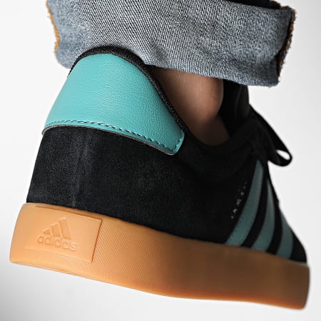 ADIDAS VL COURT 3.0 - Core Black / Powder Teal / Silver Metallic