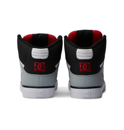 DC PURE HIGH TOP - BLACK/GREY/RED