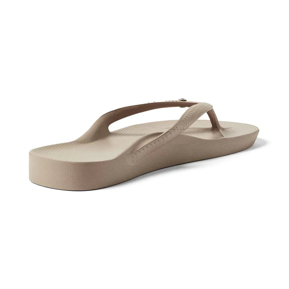 ARCHIES ARCH SUPPORT JANDALS - CRYSTAL TAUPE