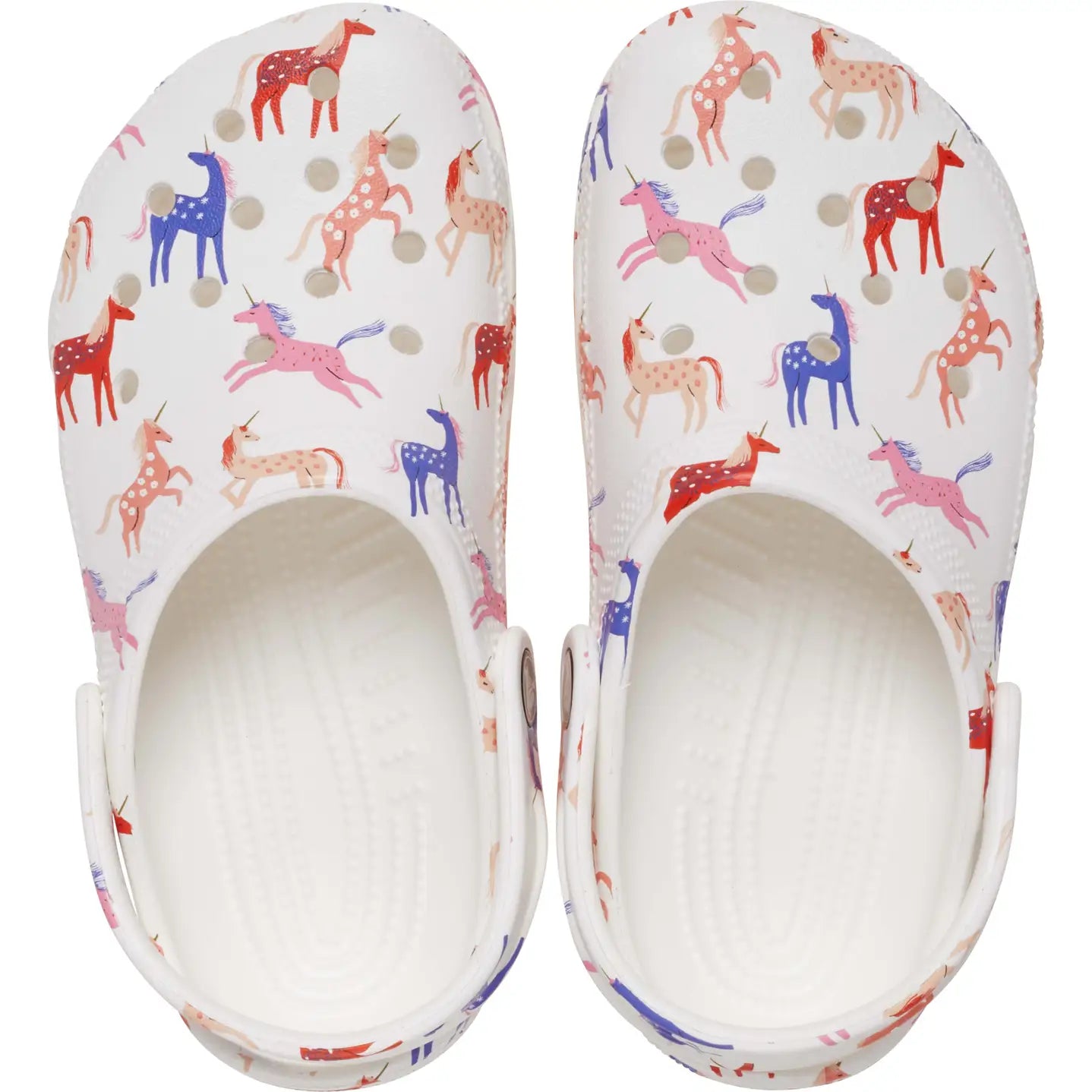 CROCS KIDS CLASSIC CHARACTER PRINT CLOG - UNICORN