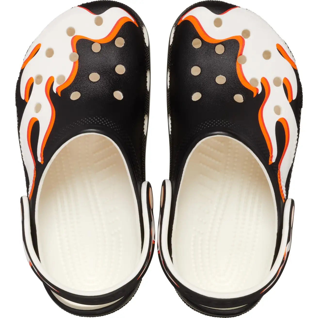 CROCS KIDS CLASSIC GLOW FLAMES CLOG - BLUE GLOW