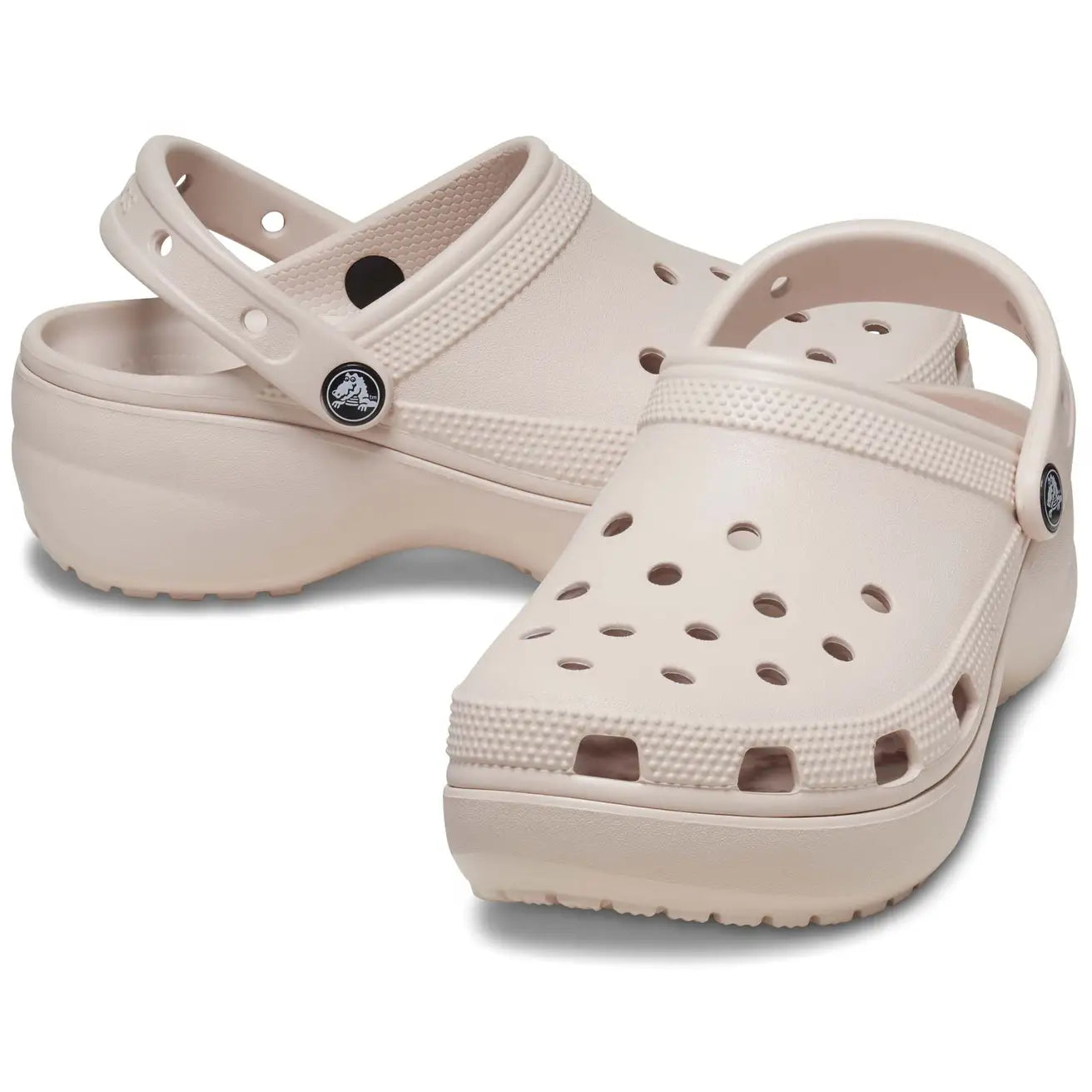 CROCS WOMENS CLASSIC PLATFORM CLOG - QUARTZ