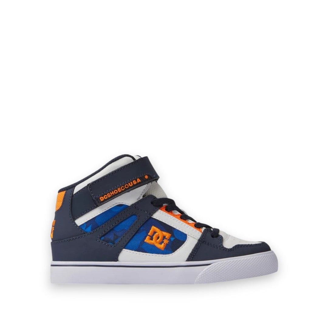DC YOUTH PURE HIGH-TOP EV - SHADY BLUE/ORANGE