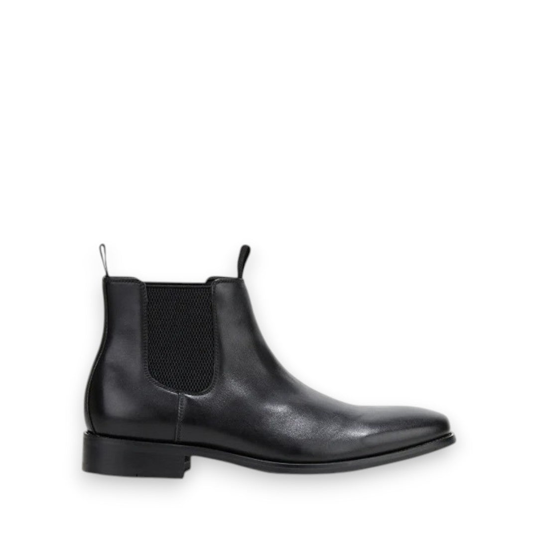 HUSH PUPPIES WISCONSIN - BLACK BURNISH