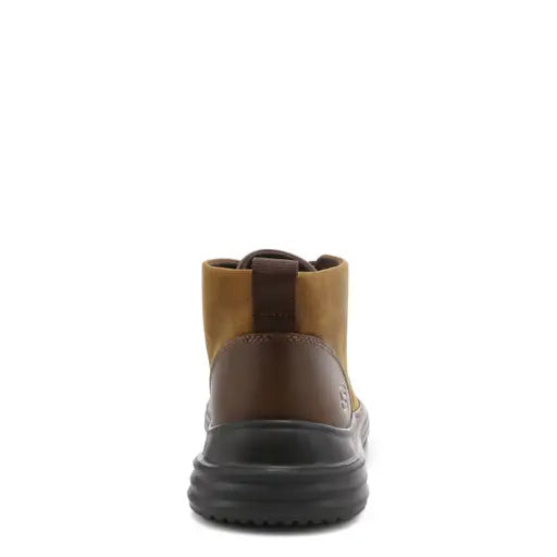 SKECHERS MENS PROVEN YERMO - DARK BROWN