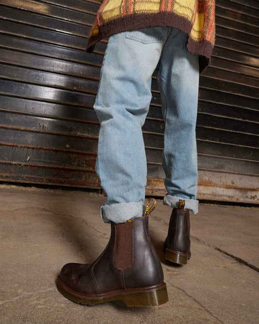 DR MARTENS 2976 CRAZY HORSE - DARK BROWN