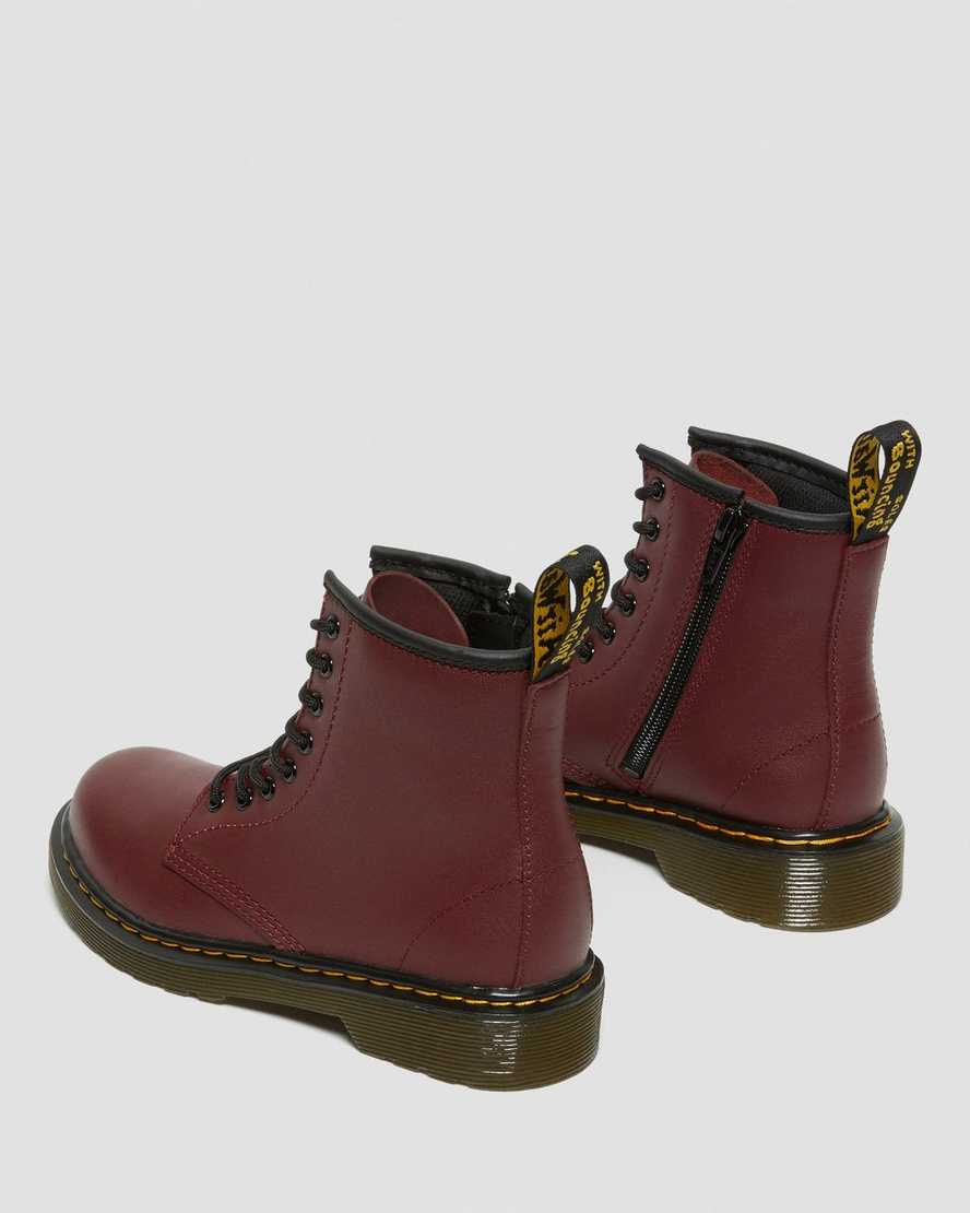 DR MARTENS KIDS DELANEY - CHERRY RED