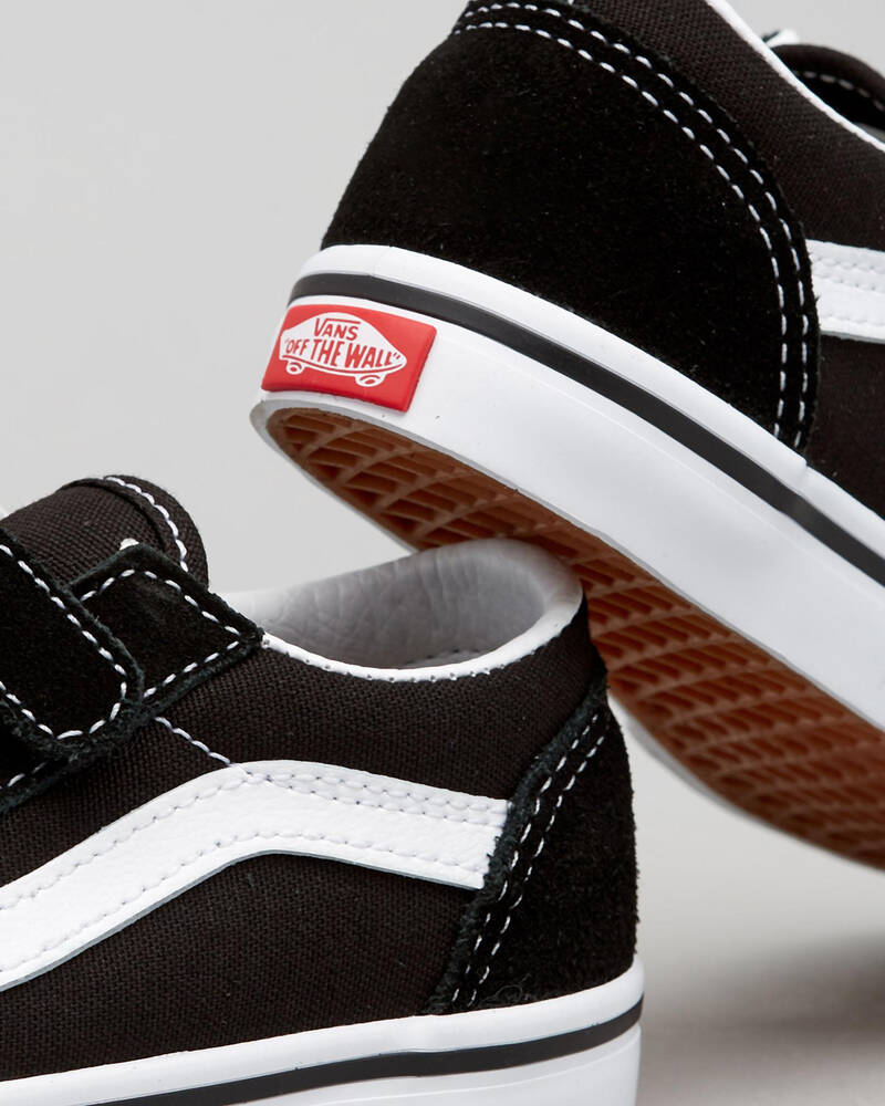 VANS KIDS OLD SKOOL V - BLACK/WHITE
