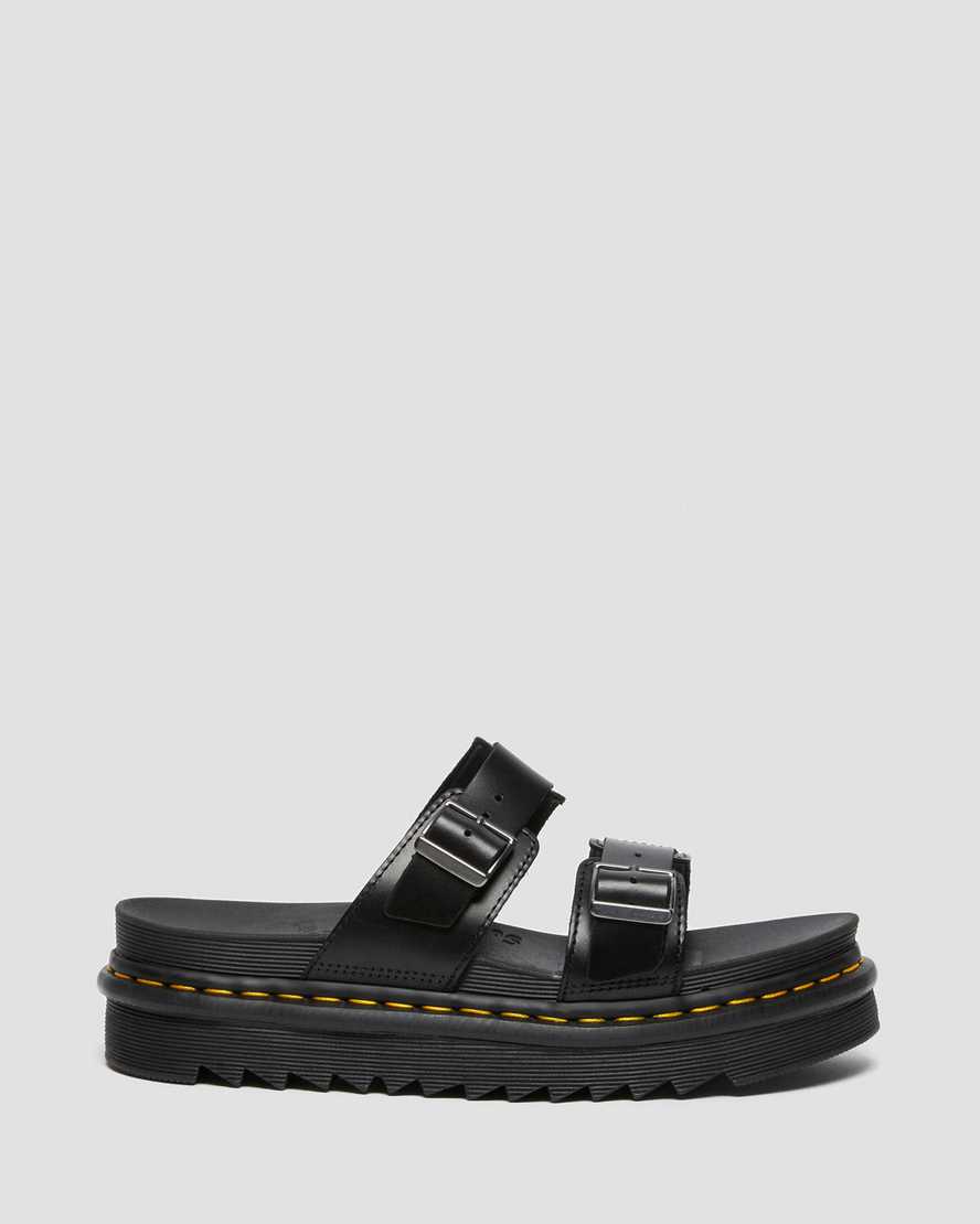 DR MARTENS MYLES SLIP ON SANDALS - BLACK BRANDO