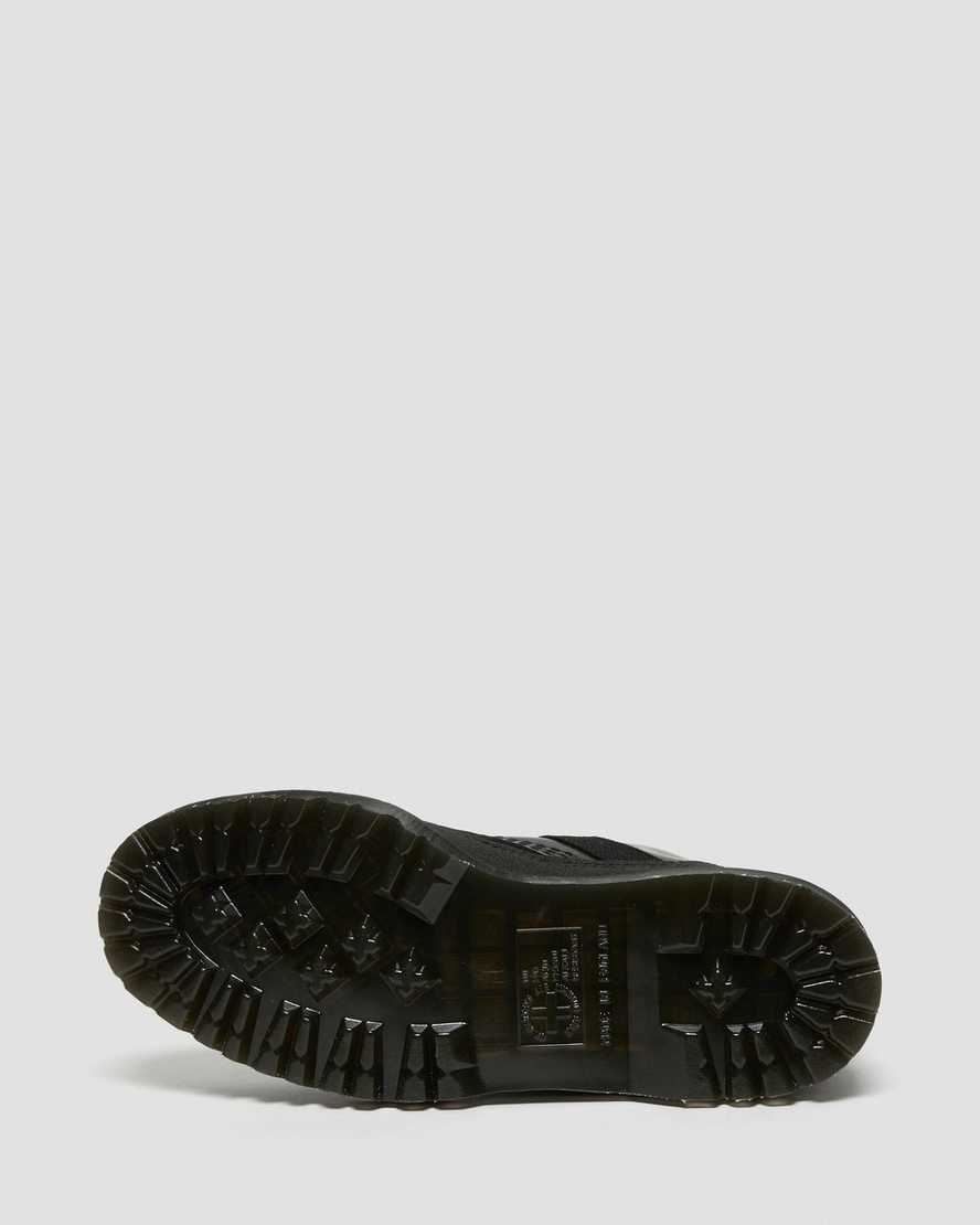 DR MARTENS 1460 BEX TECH MADE IN ENGLAND LEATHER LACE UP BOOTS - BLACK SMOOTH+DUAL ORIGINAL