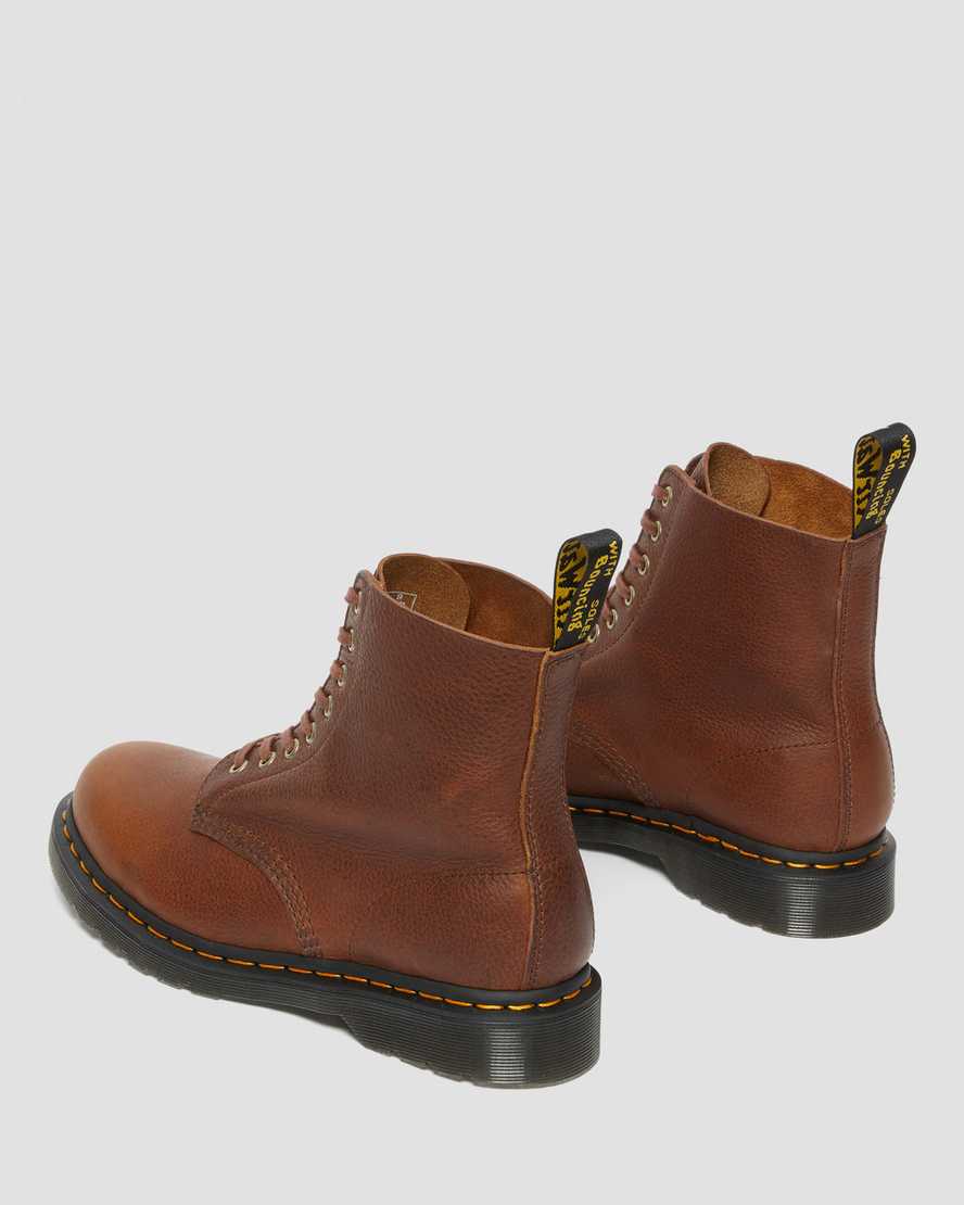DR MARTENS 1460 PASCAL AMBASSADOR LEATHER LACE UP BOOTS - CASHEW