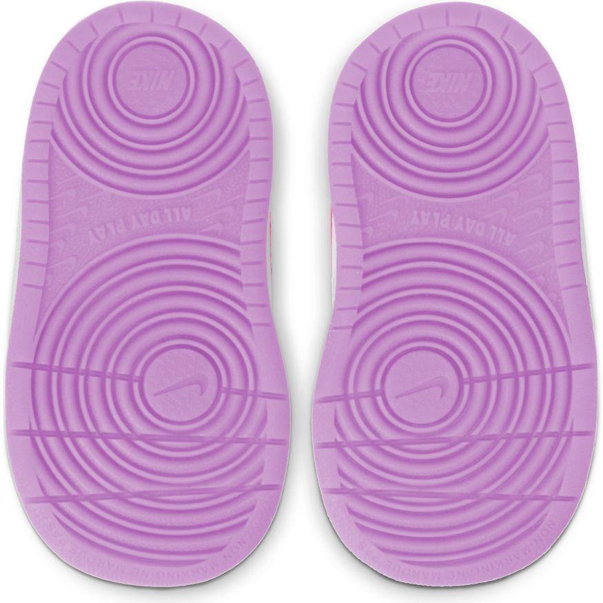 NIKE INFANT court borough low 2 tdv - white/hyper pink/fushcia glow