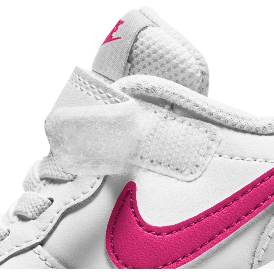 NIKE INFANT court borough low 2 tdv - white/hyper pink/fushcia glow