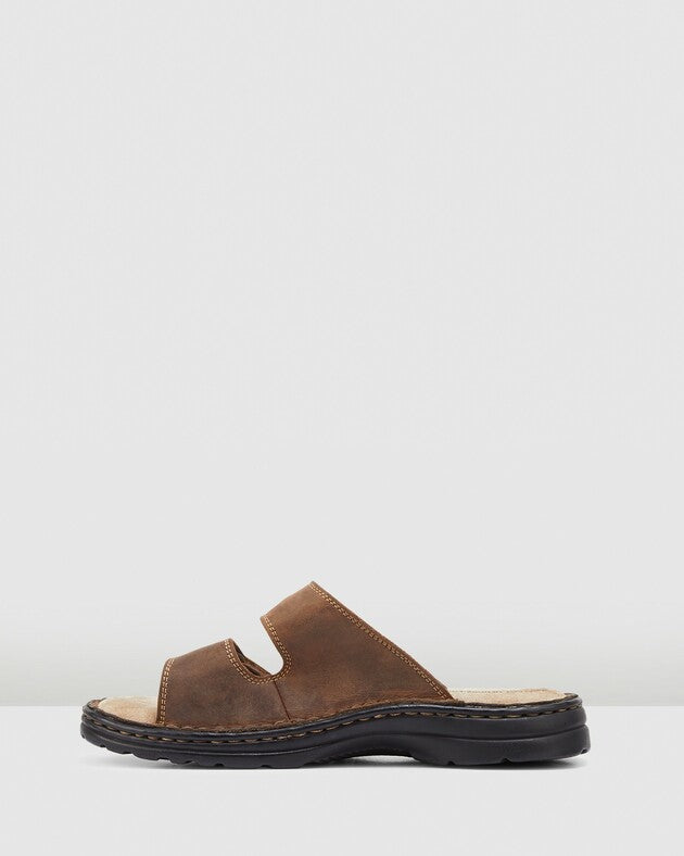 HUSH PUPPIES SLIDER - BROWN