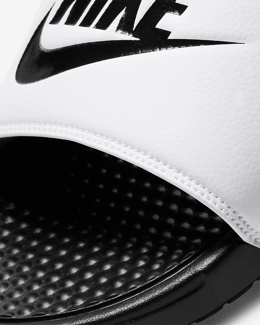Nike Benassi JDI slides - white/black-black