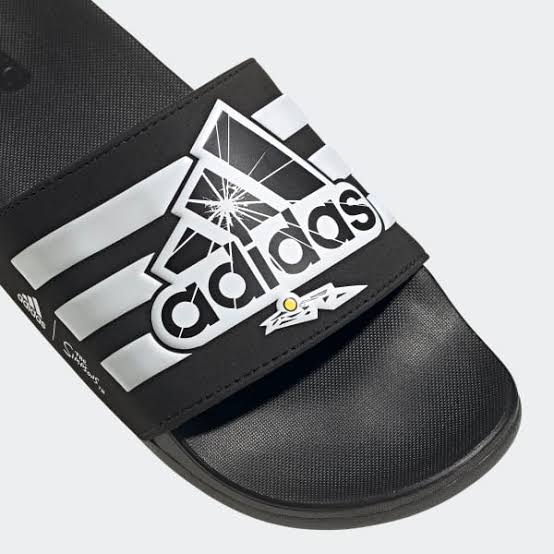 ADIDAS THE SIMPSONS ADILETTE COMFORT SLIDES - Core Black / Cloud White / Core Black