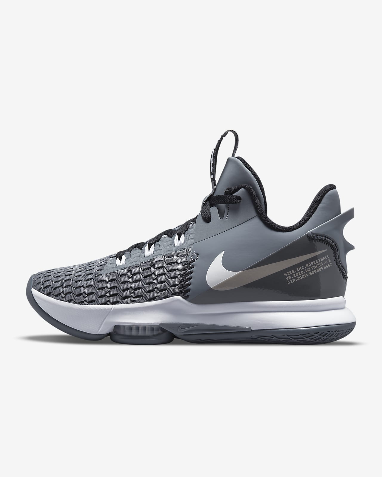 NIKE LEBRON WITNESS V - COOL GREY/WHITE-BLACK