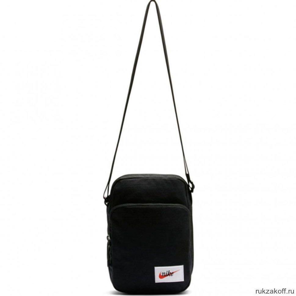 NIKE HERITAGE SLING BAG - black/white