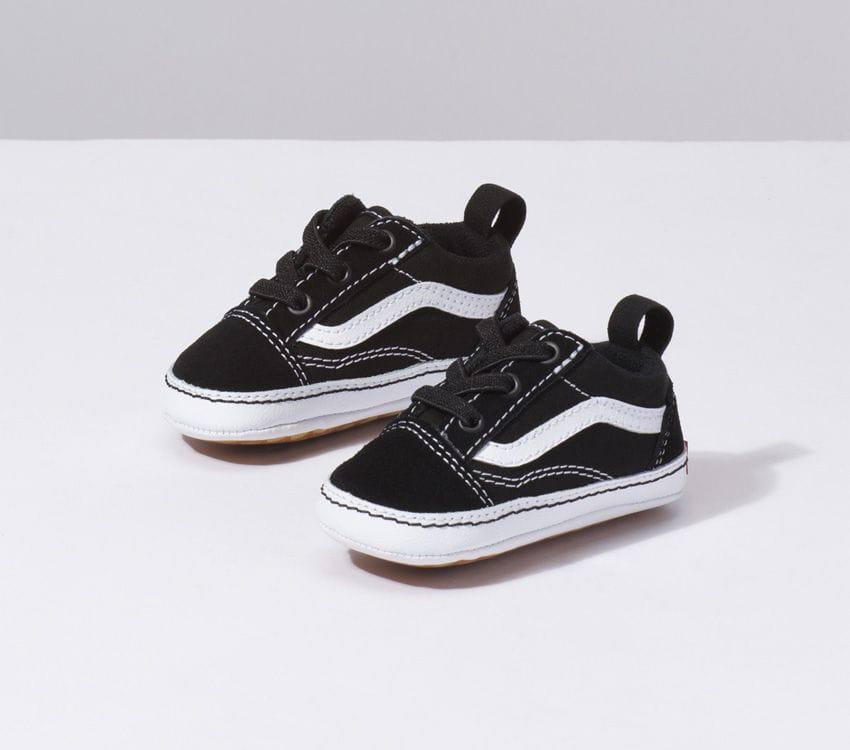 VANS INFANT OLD SKOOL CRIB - BLACK/WHITE