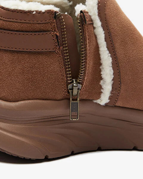 SKECHERS D'LUX WALKER CASUAL COZY - BROWN