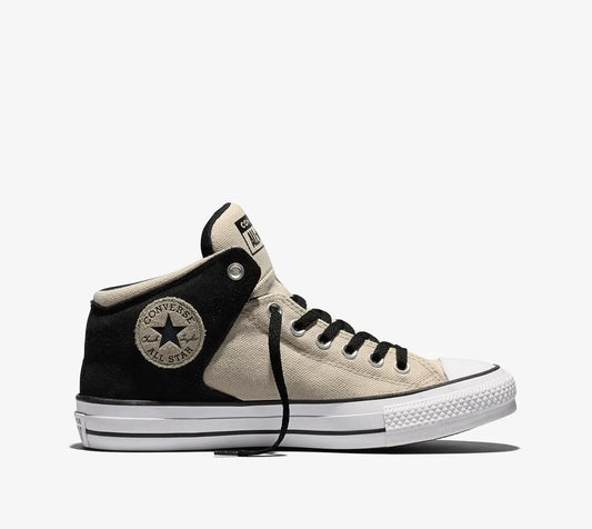 CONVERSE CHUCK TAYLOR ALL STAR HIGH STREET MID - NATURAL LINEN/BLACK/WHITE