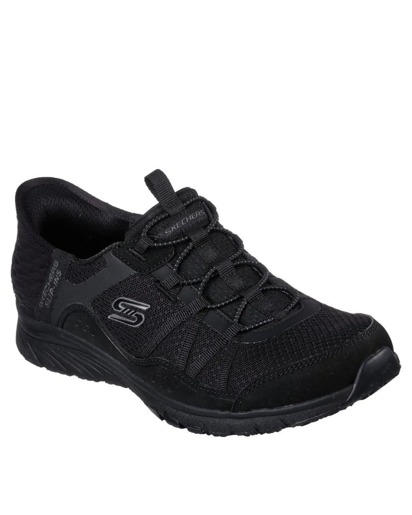 SKECHERS WOMENS SLIP-INS GRATIS SPORT AWE INSPIRING  - BLACK