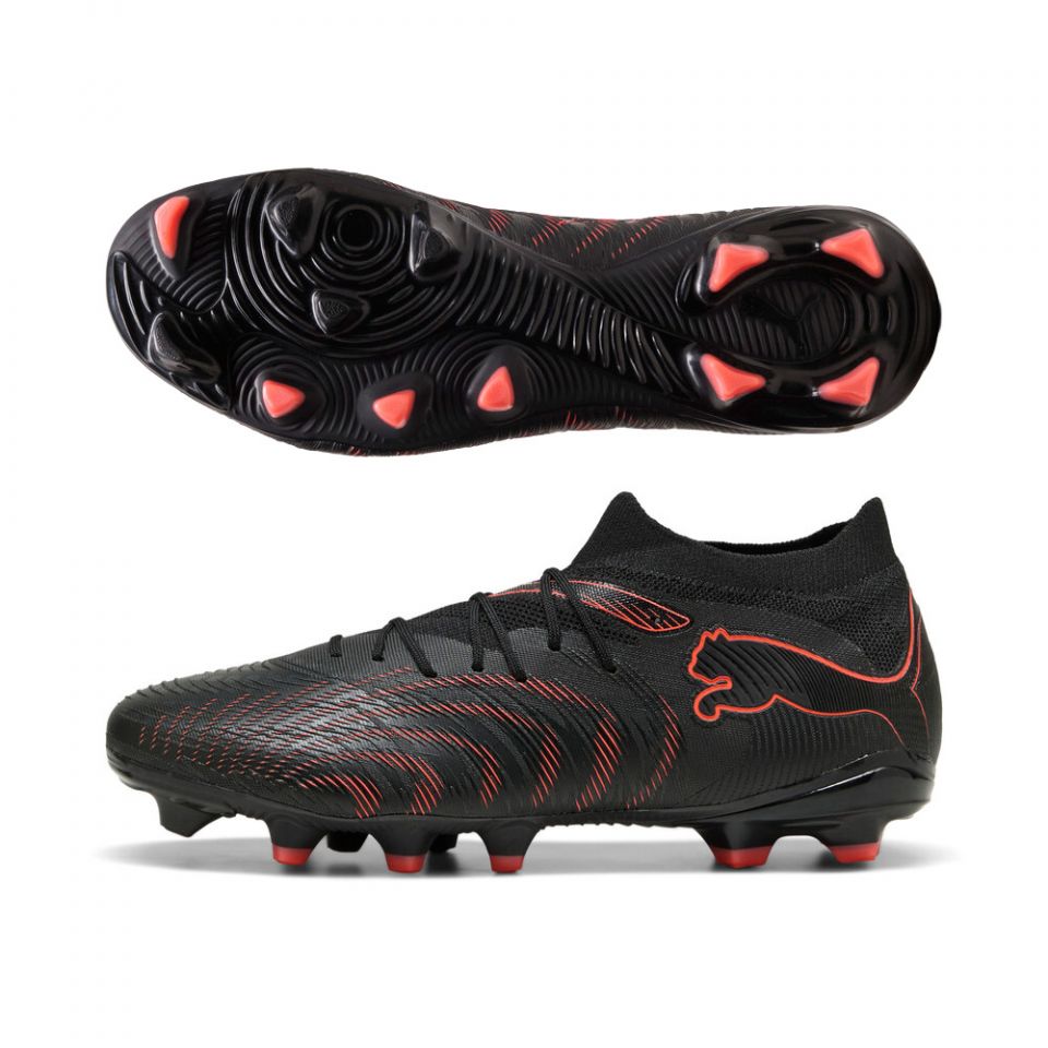 PUMA FUTURE 9 MATCH FG/AG - BLACK/GLOWING RED/STRONG GRAY