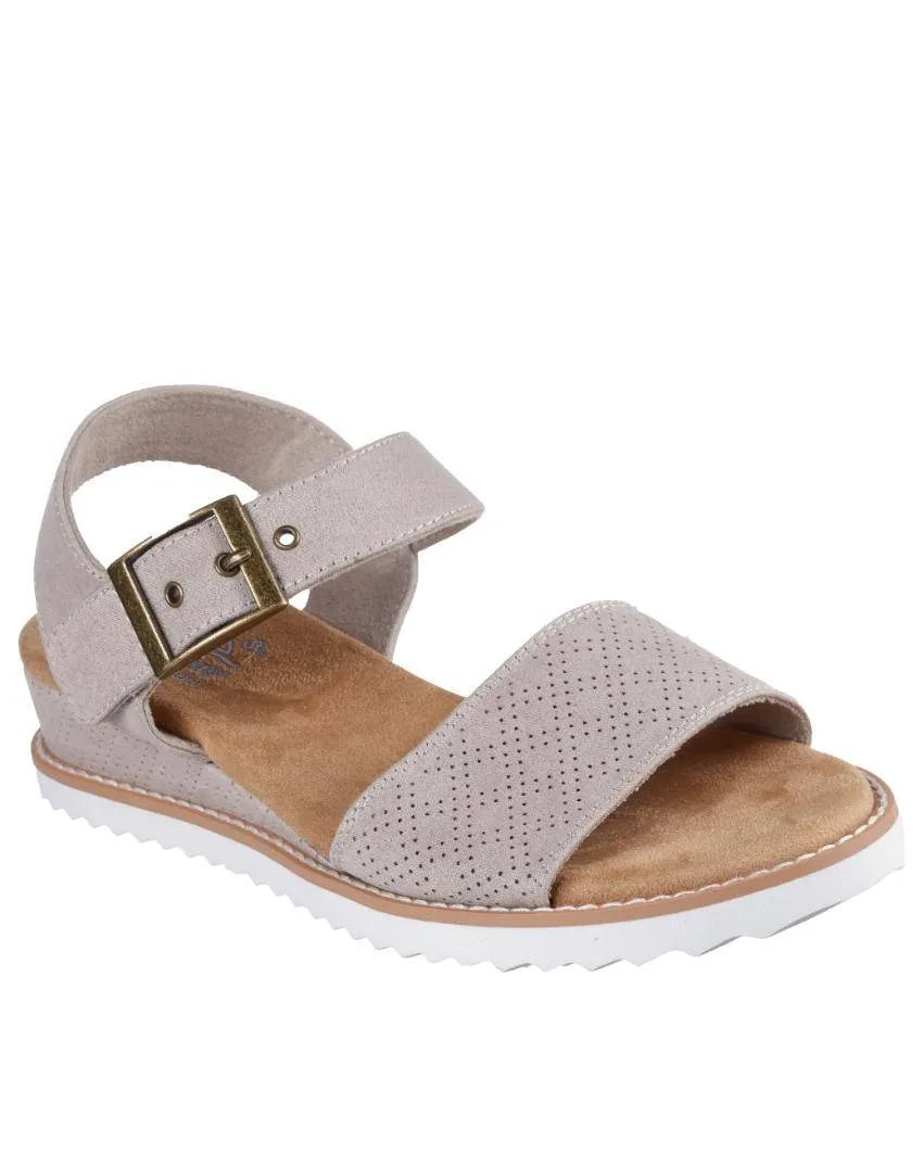 SKECHERS WOMENS BOBS DESERT KISS SERENDIPITOUS - TAUPE