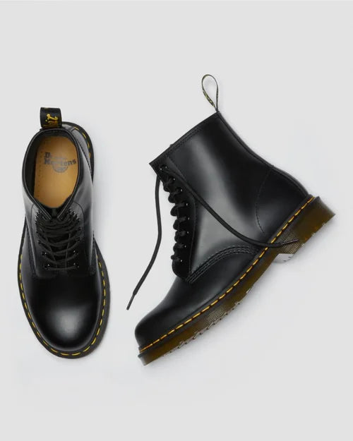 DR MARTENS 1460 SMOOTH LEATHER ANKLE BOOTS - BLACK SMOOTH