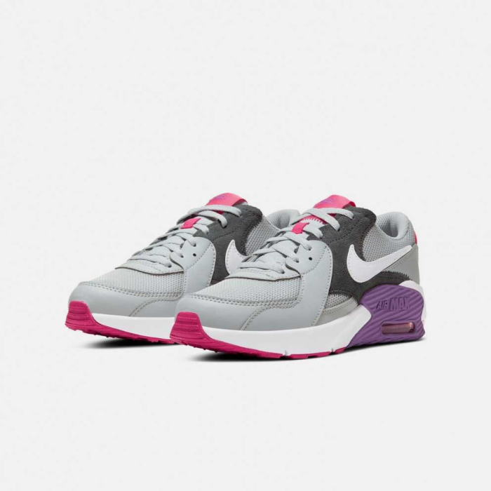NIKE YOUTH AIR MAX EXCEE GS - GREY FOG/WHITE-PURPLE NEBULA