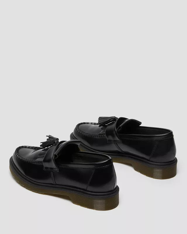 DR MARTENS ADRIAN SMOOTH LEATHER TASSEL LOAFER - BLACK
