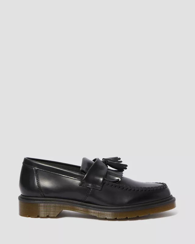 DR MARTENS ADRIAN SMOOTH LEATHER TASSEL LOAFER - BLACK