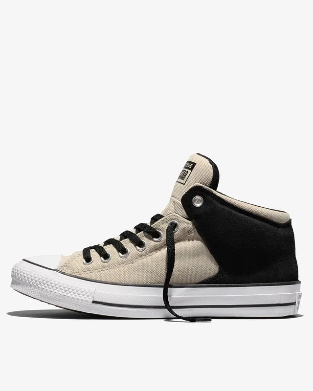 CONVERSE CHUCK TAYLOR ALL STAR HIGH STREET MID - NATURAL LINEN/BLACK/WHITE