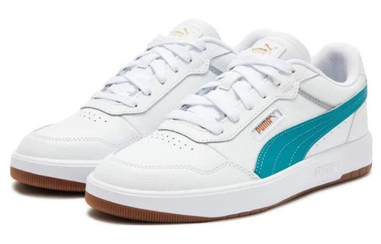 PUMA COURT ULTRA - WHITE/GREEN LAGOON/GOLD